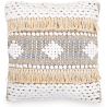 Buy Square Cotton Cushion in Boho Bali Style, cover + filling - Erin Multicolour 60227 - in the EU