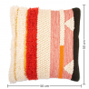 Buy Boho Bali Style Cushion - Cover and Filling Included - Evonne Multicolour 60230 Home delivery