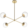 Buy Modern globe pendant chandelier, metal - Luba  Gold 60234 at Privatefloor