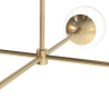 Buy Modern globe pendant chandelier, metal - Luba  Gold 60234 in the Europe
