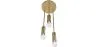 Golden Ceiling Lamp - 3-Arm Pendant Lamp - Troy image 7