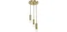 Golden Ceiling Lamp - 3-Arm Pendant Lamp - Troy image 7