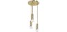 Golden Ceiling Lamp - 3-Arm Pendant Lamp - Troy image 7