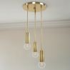 Golden Ceiling Lamp - 3-Arm Pendant Lamp - Troy image 7