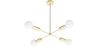 Gold Ceiling Lamp - Design Pendant Lamp - 4 arms - Retan image 7