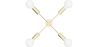 Gold Ceiling Lamp - Design Pendant Lamp - 4 arms - Retan image 7