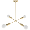 Buy Modern pendant chandelier, brass - Retan Gold 60237 - prices