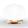 Buy Table Lamp - Designer Living Room Lamp - Crystal Ball - Bale Gold 60238 in the Europe
