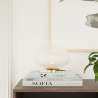 Buy Table Lamp - Designer Living Room Lamp - Crystal Ball - Bale Gold 60238 - in the EU