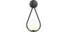 Black Wall Lamp - Globe Shade - Tear image 7