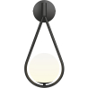 Buy Black Wall Lamp - Globe Shade - Tear Black 60240 - in the EU