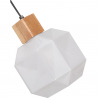Buy Wood and Glass Ceiling Lamp - Design Pendant Lamp - Bumba White 60241 at Privatefloor
