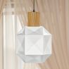 Wood and Glass Ceiling Lamp - Design Pendant Lamp - Bumba image 7