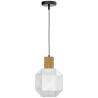 Buy Pendant lamp in modern style, wood and glass - Bumba White 60241 - prices