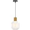 Buy Pendant lamp in modern style, wood and glass - Bumba White 60241 at Privatefloor