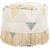 Buy Pouffe Boho Bali , Square in Cotton and wool - Jacqueline Bali Multicolour 60248 - prices