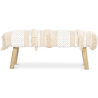 Buy Bench Upholstered , Wood  in Cotton and  Recycled yarn - Camilla Bali Cream 60252 - in the EU