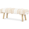 Buy Bench Upholstered , Wood  in Cotton and  Recycled yarn - Camilla Bali Cream 60252 - prices