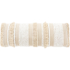 Buy Bench Upholstered , Wood  in Cotton and  Recycled yarn - Camilla Bali Cream 60252 at Privatefloor