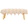 Buy Bench Upholstered , Wood and Cotton - June Bali Ivory 60258 - prices