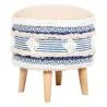 Round Pouf Stool - Boho Bali Style - Josephine  image 7