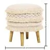 Round Pouf Stool - Boho Bali Style - Jenny  image 7