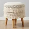 Round Pouf Stool - Boho Bali Style - Debra  image 7