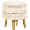Round Pouf Stool - Boho Bali Style - Debra  image 7