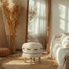 Round Pouf Stool - Boho Bali Style - Juliet image 7