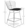 Metal Grid Design Bar Stool - Lived image 7