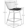 Metal Grid Design Bar Stool - Lived image 7