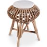 Rattan Bar Stool - Boho Bali Style - Lera image 7