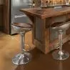 Round Metal Stool - Aviator Style - 70cm - Aviator image 7