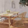 Buy Rattan Armchair with Cushion, Boho Bali Style - Cui White 60298 at Privatefloor