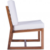 Buy Wooden Lounge Chair - Boho Bali Style Design Chair - Glan White 60299 at Privatefloor