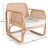 Rattan Lounge Chair - Design Chair - Boho Bali - Qawa image 7