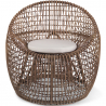Buy Rattan Armchair with Cushion, Boho Bali Style - Opi White 60302 in the Europe