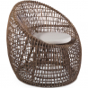 Buy Rattan Armchair with Cushion, Boho Bali Style - Opi White 60302 in the Europe