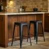 Bar Stool - Industrial Design - Matte Steel - 60cm - New edition - Stylix image 7