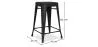 Bar Stool - Industrial Design - Matte Steel - 60cm - New edition - Stylix image 7