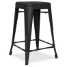 Buy Bar Stool - Industrial Design - Matte Steel - 60cm - New edition - Stylix Black 60324 - prices