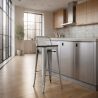 Bar Stool with Backrest - Industrial Design - 76cm - New Edition - Stylix image 7