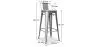 Bar Stool with Backrest - Industrial Design - 76cm - New Edition - Stylix image 7