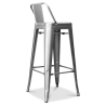 Buy Bar Stool with Backrest - Industrial Design - 76cm - New Edition - Stylix Steel 60325 in the Europe