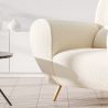 Armchair with Armrests - Upholstered in Boucle Fabric - Belise image 7