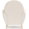 Buy Armchair with Armrests - Upholstered in Boucle Fabric - Belise White 60329 - prices