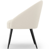 Buy  Design Armchair - Upholstered in Boucle Fabric - Wasda White 60330 Home delivery