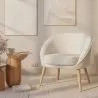 Armchair with Armrests - Upholstered in Boucle Fabric - Pimba image 7