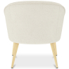 Buy Armchair with Armrests - Upholstered in Boucle Fabric - Pimba White 60332 with a guarantee