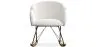 Rocking Armchair with Armrests - Upholstered in Boucle Fabric - Freia image 7